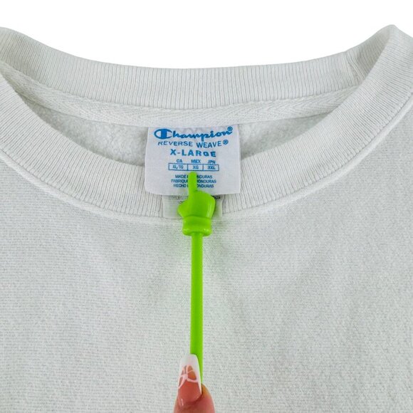Champion Reverse Weave X-Large Sweatshirt White - Picture 2 of 6